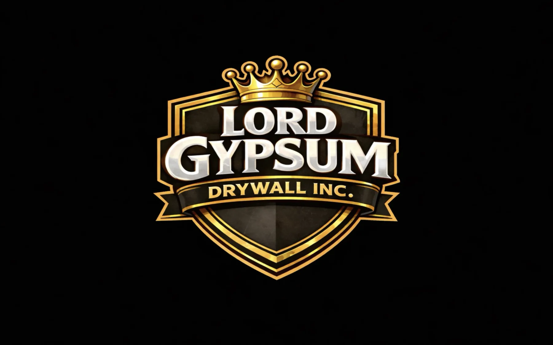 Lord Gypsum Drywall Inc. crown and shield logo